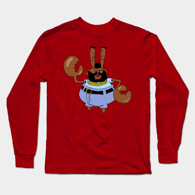 Mr T Krabs Long Sleeve T-Shirt by Pretty Weird